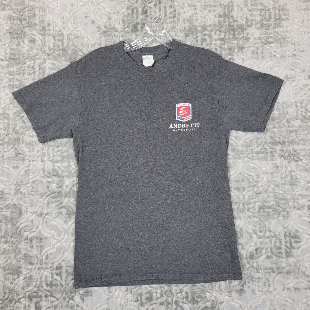 Andretti Autosport Shirt Men's Small Gray  Indycar Racing Short Sleeve